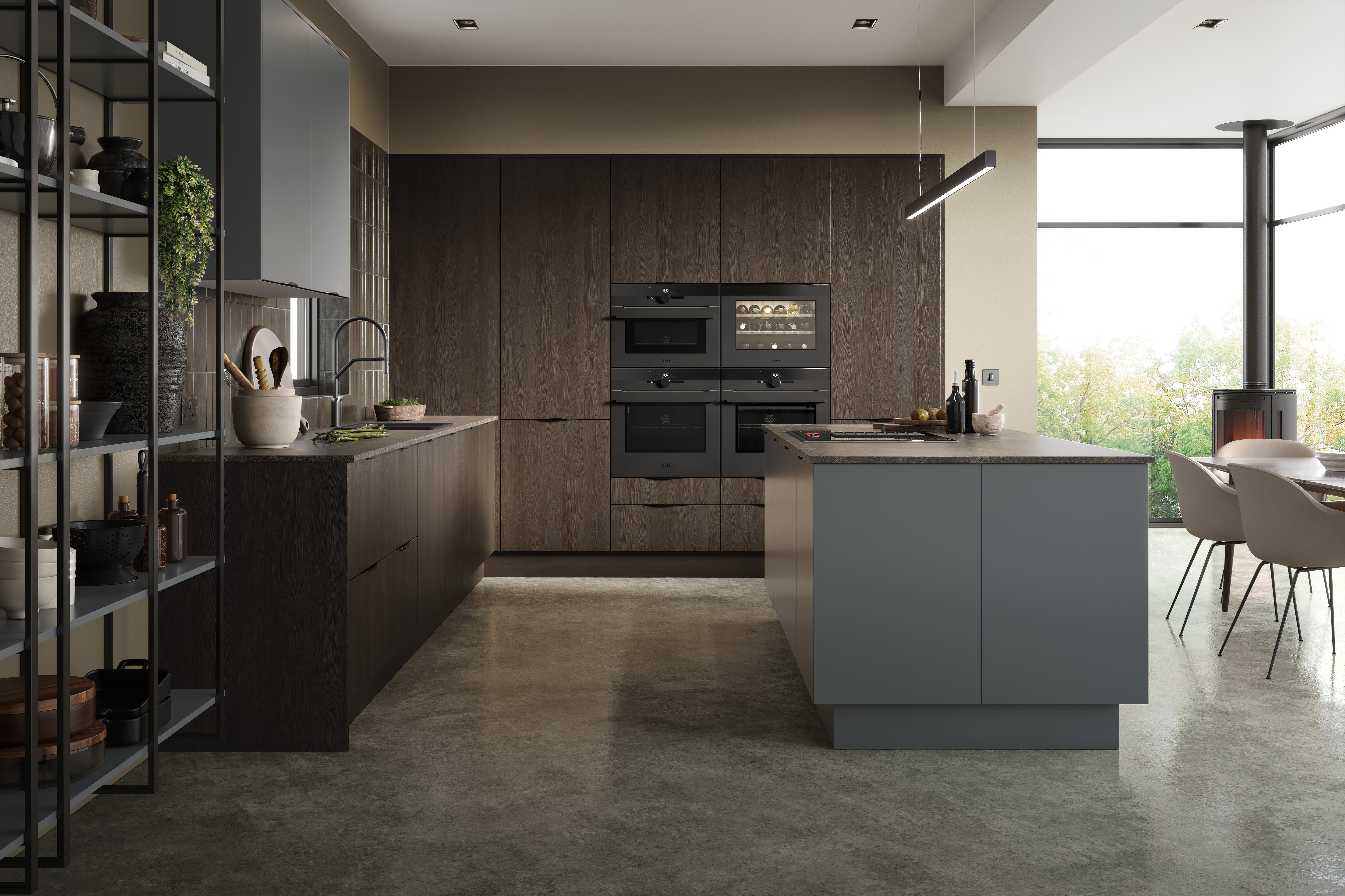 Woodgrain kitchen