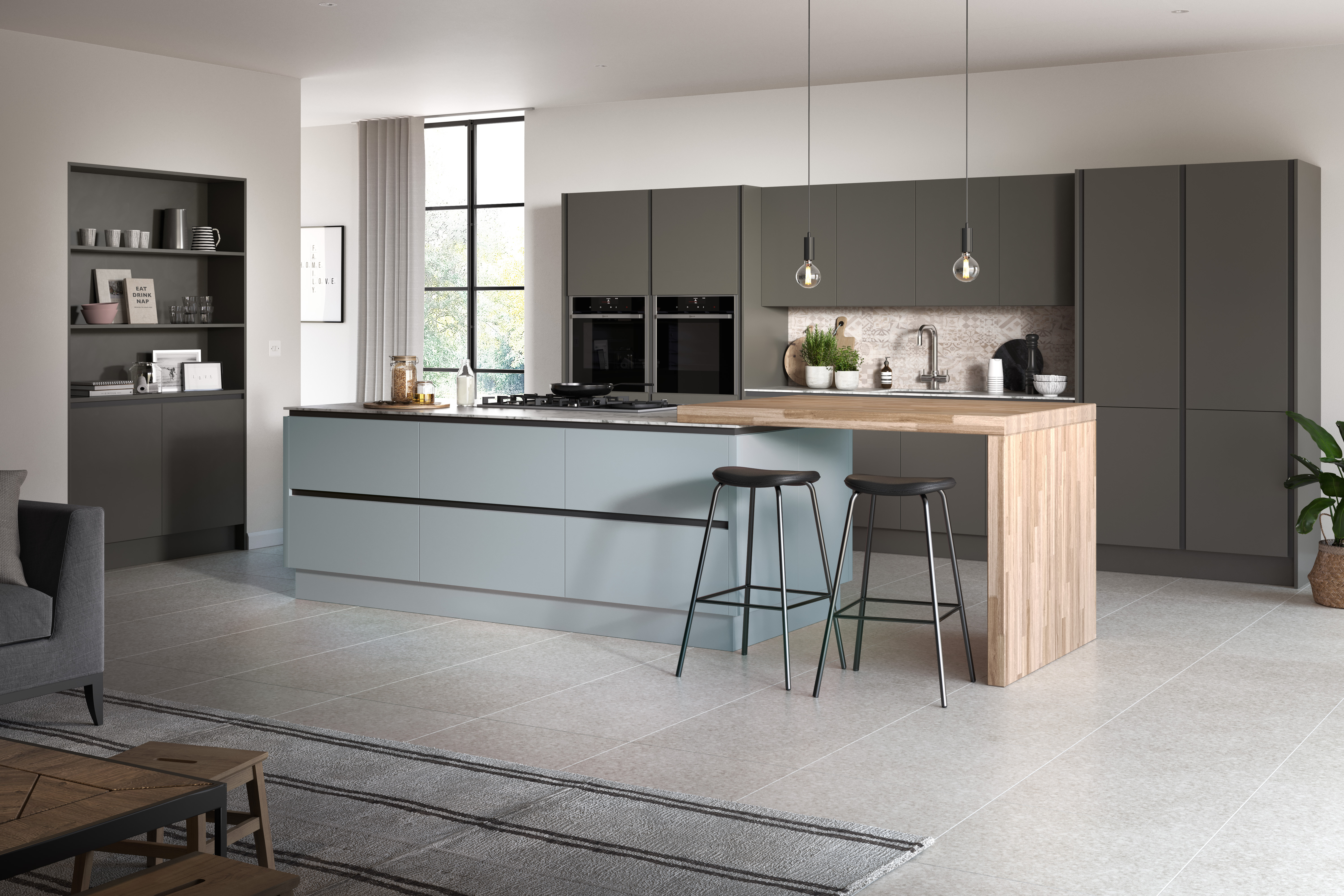 Oblique Painted kitchen